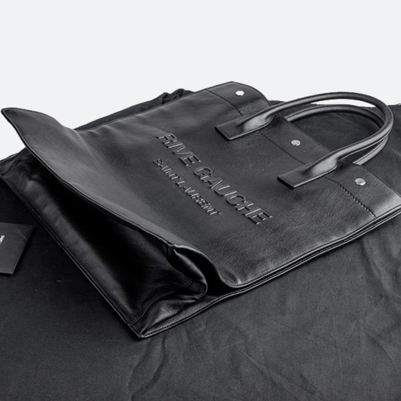 SAINT LAURENT GAUCHE  TOTE BAG IN SMOOTH LEATHER - Picture 2 of 5